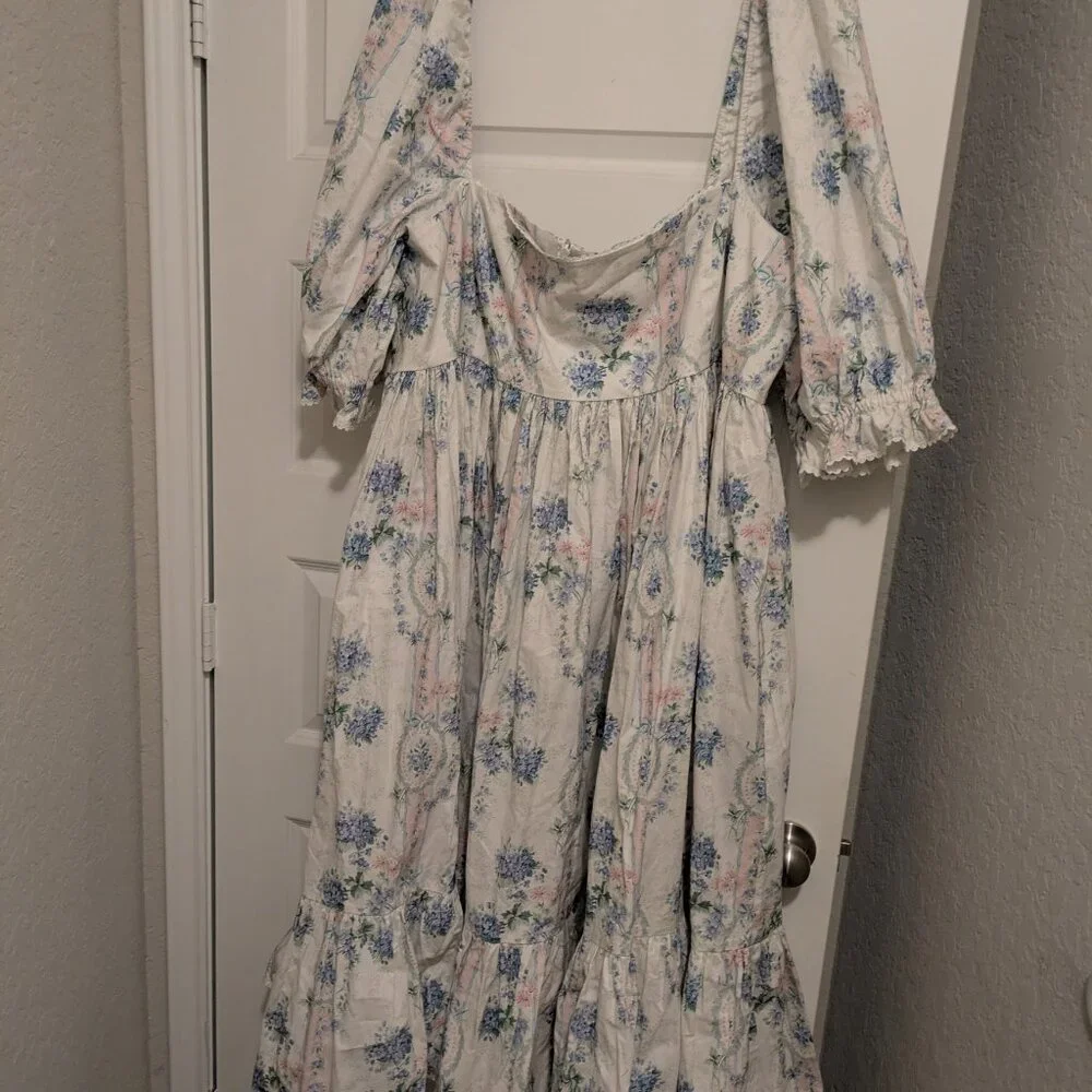 Selkie French Puff Dress NWT 5X - Picture 2 of 4